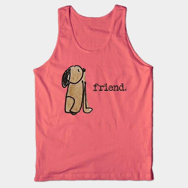 Little Brown Dog Tank Top by 6630 Productions